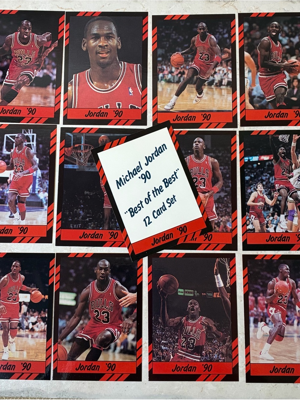 Michael Jordan Best of the Best '90 Basketball 12 Card Set